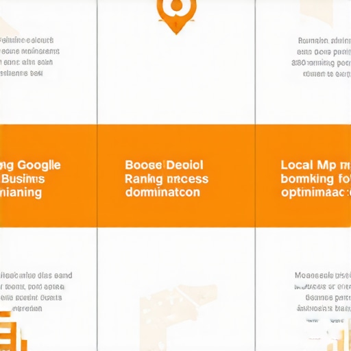 Infographic illustrating steps to optimize Google My Business profile for local SEO success.