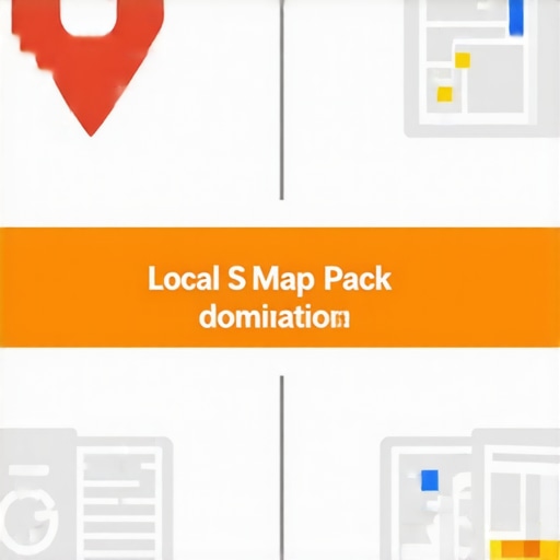 Diagram showing steps for local SEO success in dominating Google Map Pack.