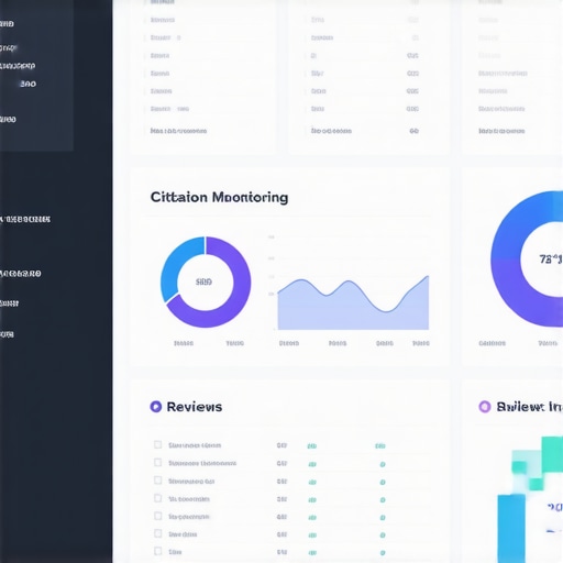 Screenshot of local SEO tools monitoring citations and reviews for map pack control.