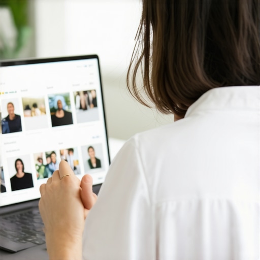 Business owner adding photos and posts to Google My Business