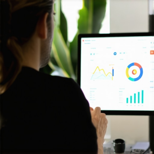 Business owner reviewing local SEO analytics to improve map pack rankings