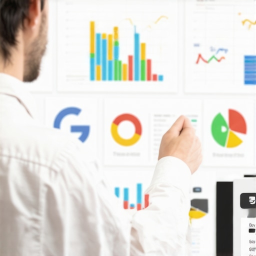 Person reviewing local map pack optimization data on computer.