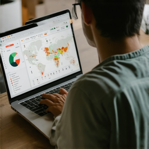 Person reviewing local SEO and Google My Business signals on laptop