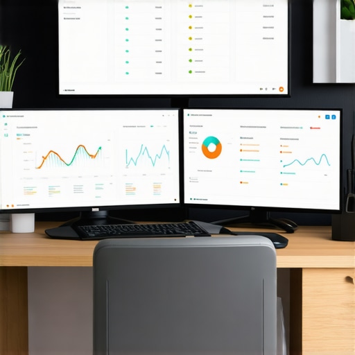 Monitoring Your GMB Success in 2026 Computer screens showing SEO and review management tools for local ranking