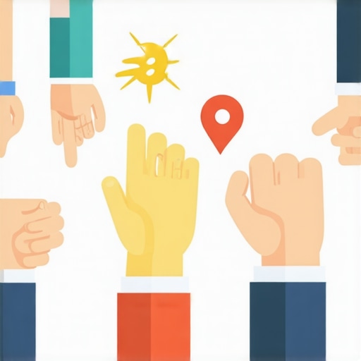 Visual representation of local brand trust signals like reviews and profile verification.