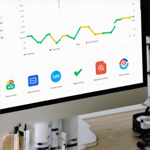 Screenshot of analytics dashboards showing local ranking and engagement metrics.
